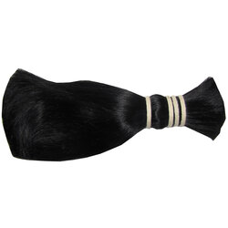 Straight Real Asian Hair - Black - 30cm